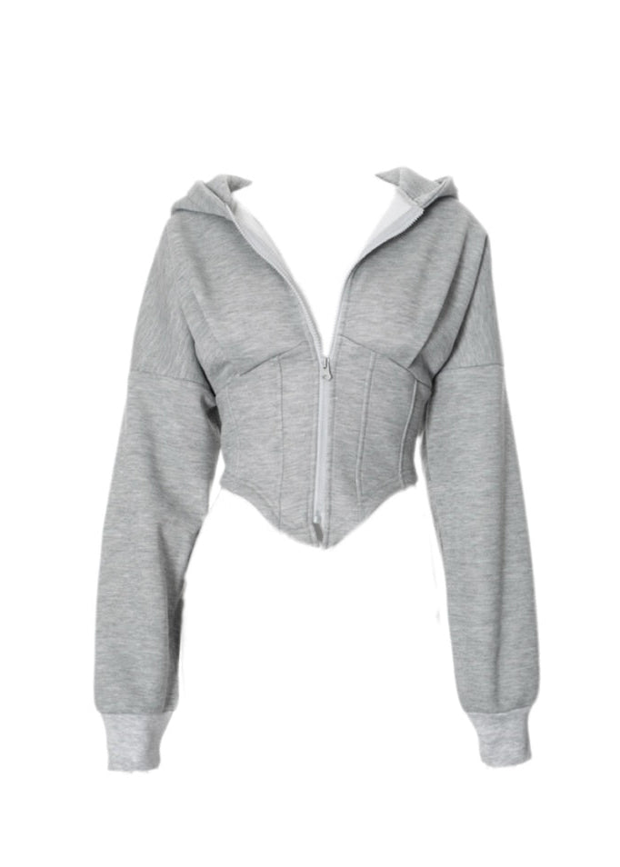 Corset Zipper Hoodie